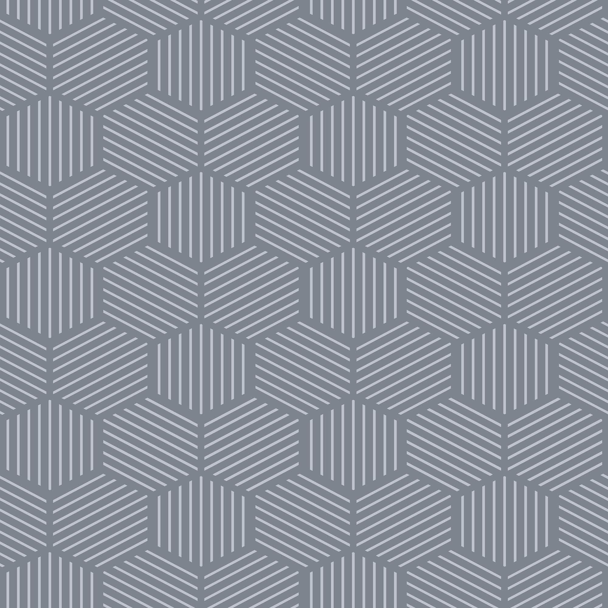 Designs Direct Striped Hexagonal Mosaic Peel & Stick Wallpaper